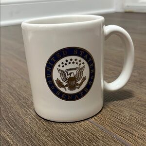 White Ceramic Mug with Presidential Seal United States Senate